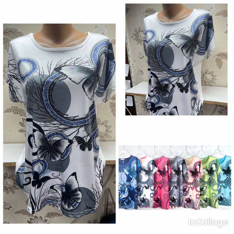 Bluzki damskie Roz L-3XL, Mix Kolor Paczka 12 szt